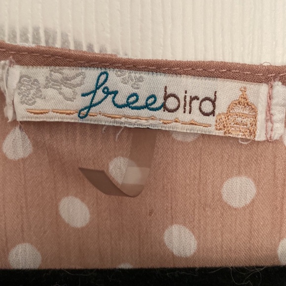 FREEBIRD Polk a dot top - Picture 2 of 3